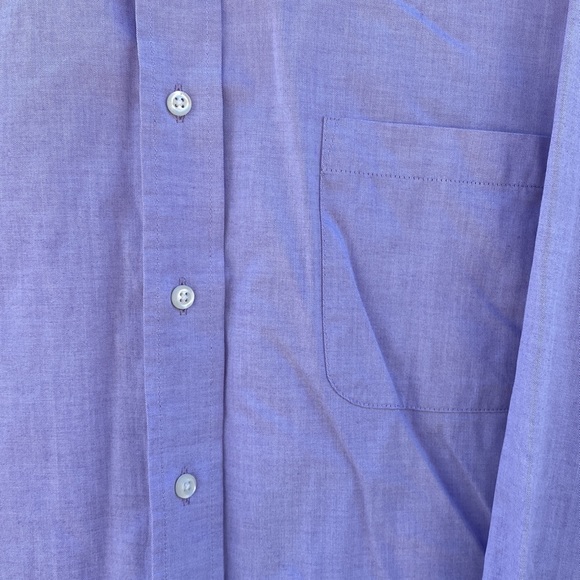 Izod Lilac Botton Down Dress Shirt - Picture 3 of 7